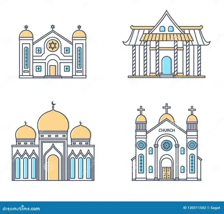 Templos, sinagogas, mezquitas